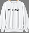 La Farge, Wisconsin Hometown Crewneck — White