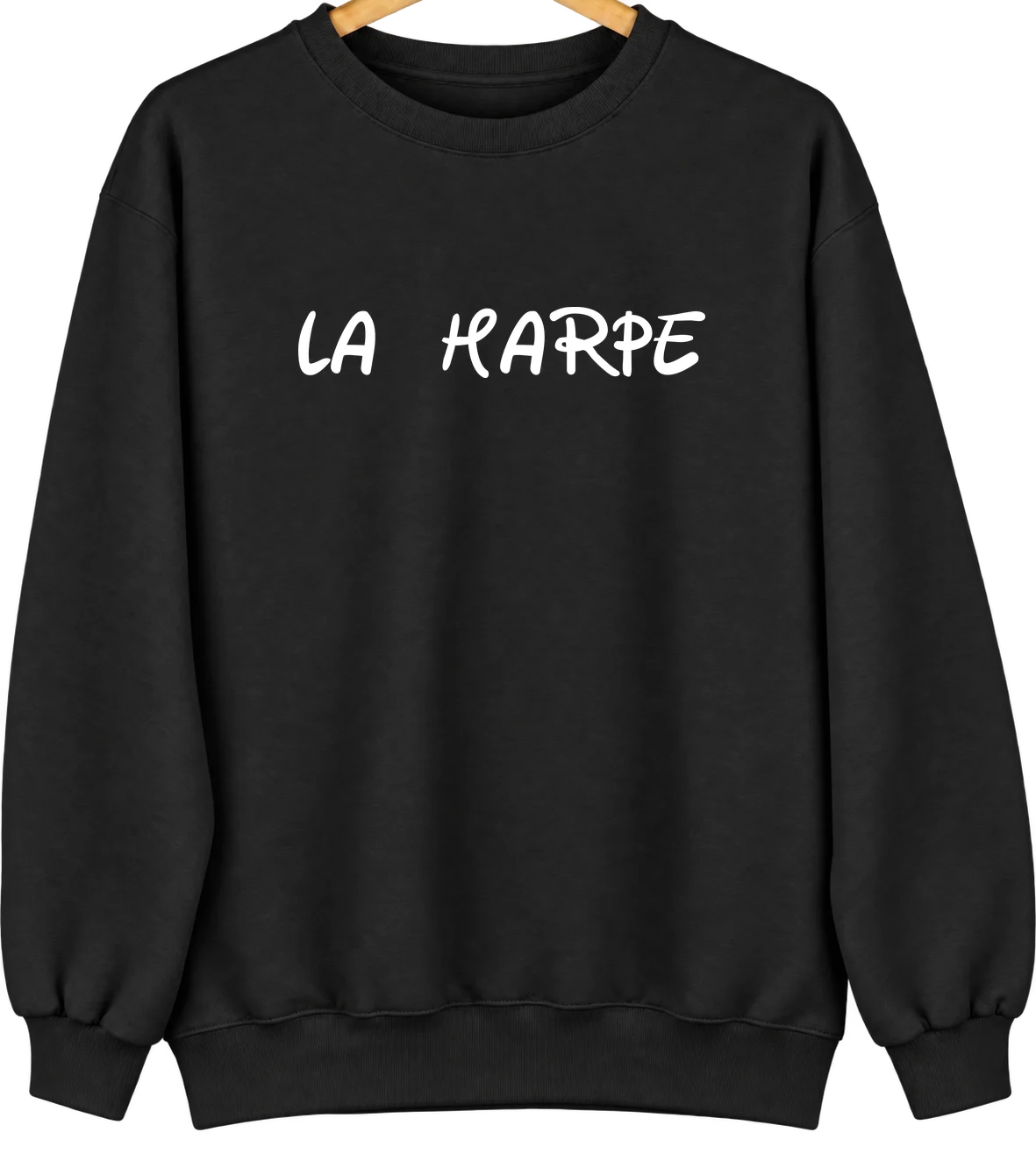 La Harpe, Illinois Hometown Crewneck — Black