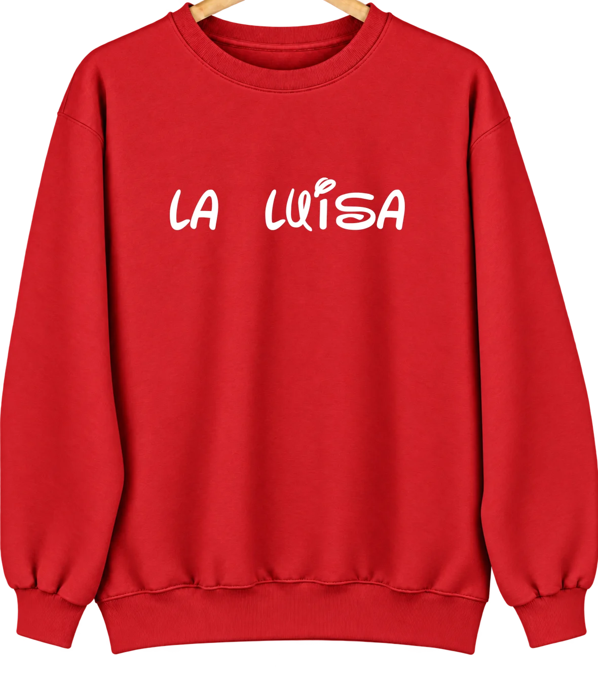 La Luisa, Puerto Rico Hometown Crewneck — Red