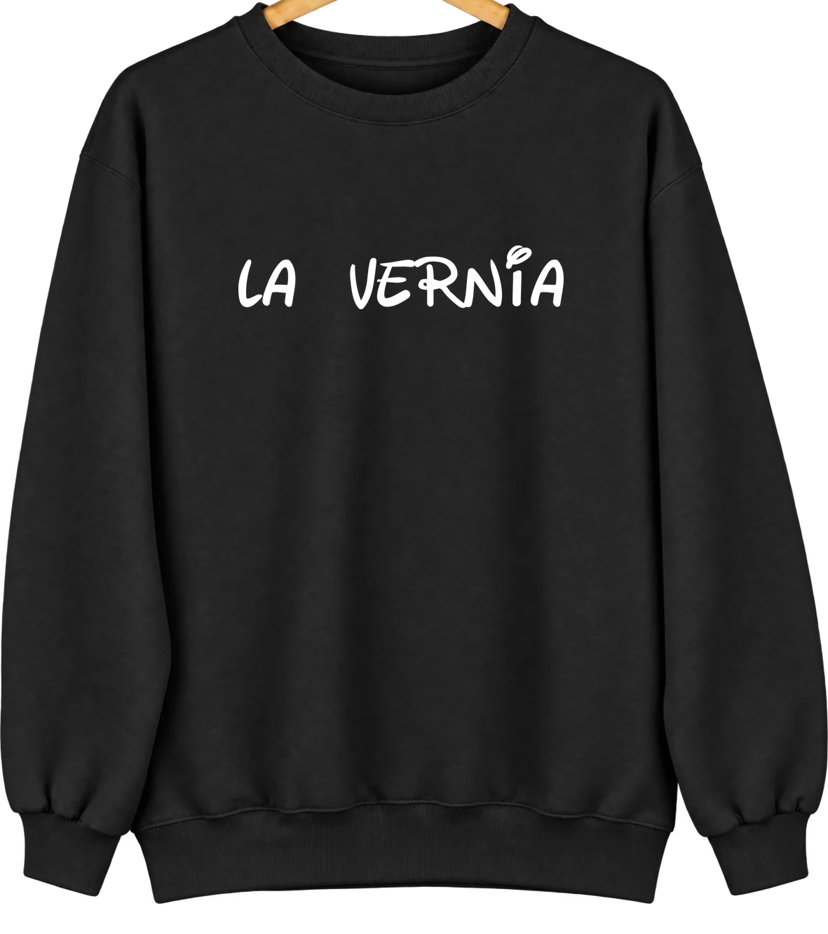 La Vernia, Texas Hometown Crewneck — Black