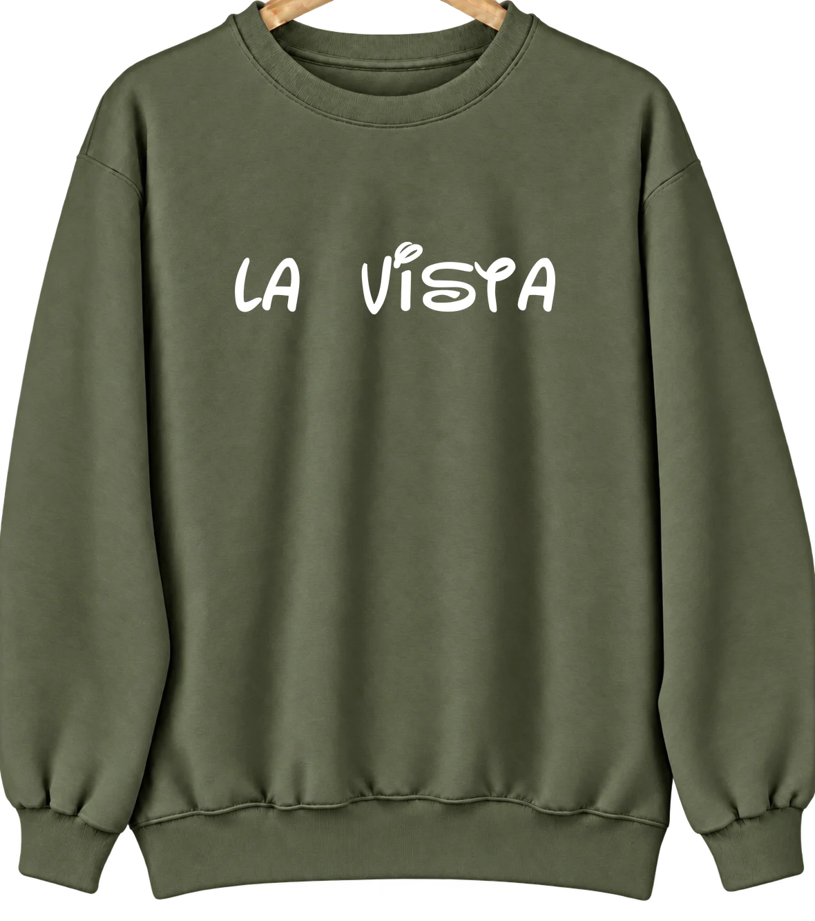La Vista, Nebraska Hometown Crewneck — Military Green