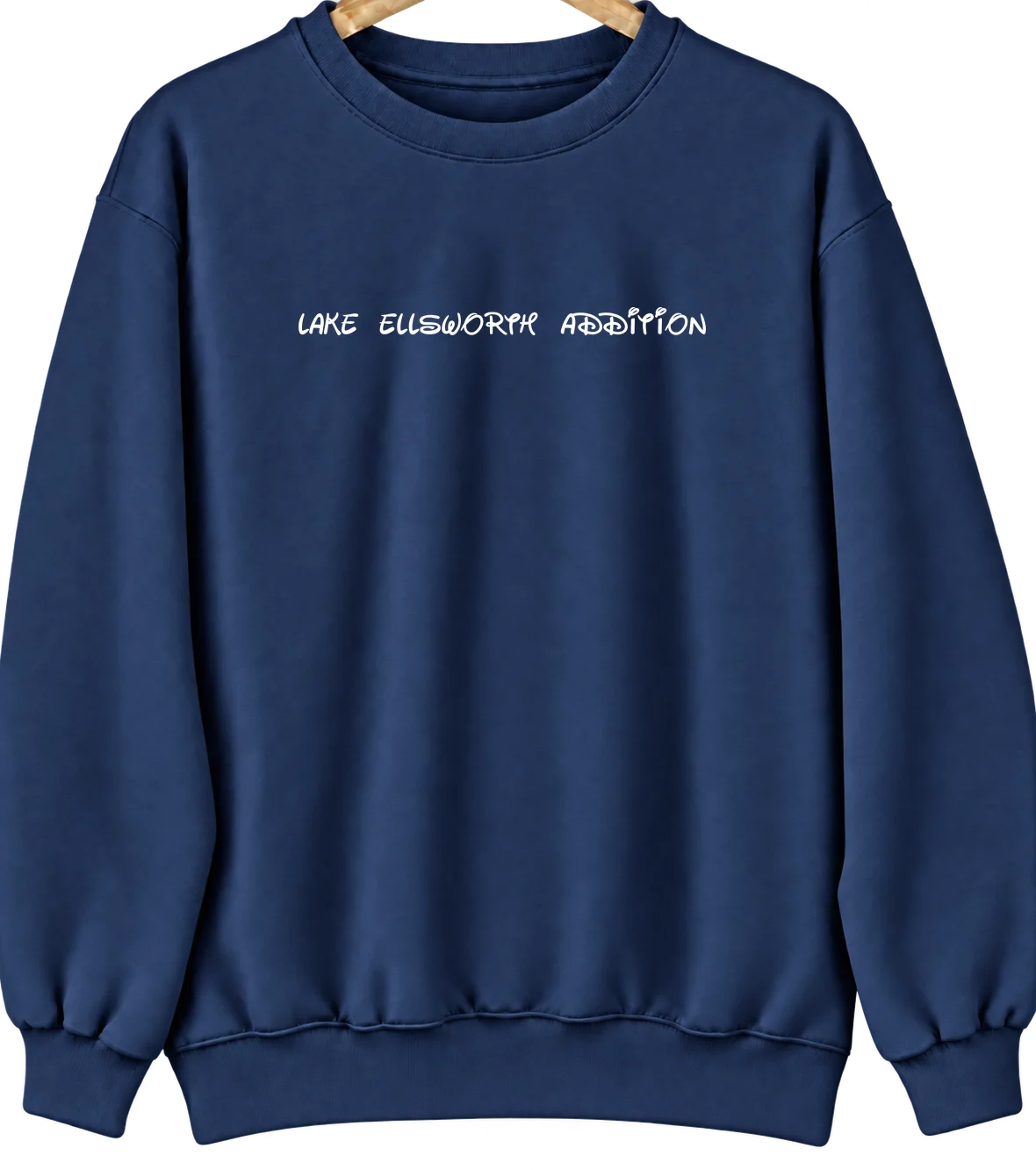 Lake Ellsworth Addition, Oklahoma Hometown Crewneck — Navy