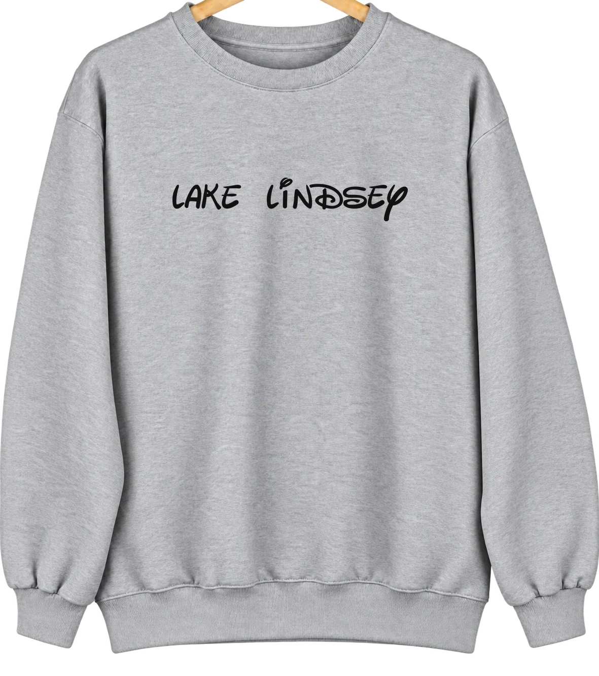 Lake Lindsey, Florida Hometown Crewneck — Sport Grey