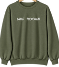 Lake Mohawk, New Jersey Hometown Crewneck — Military Green