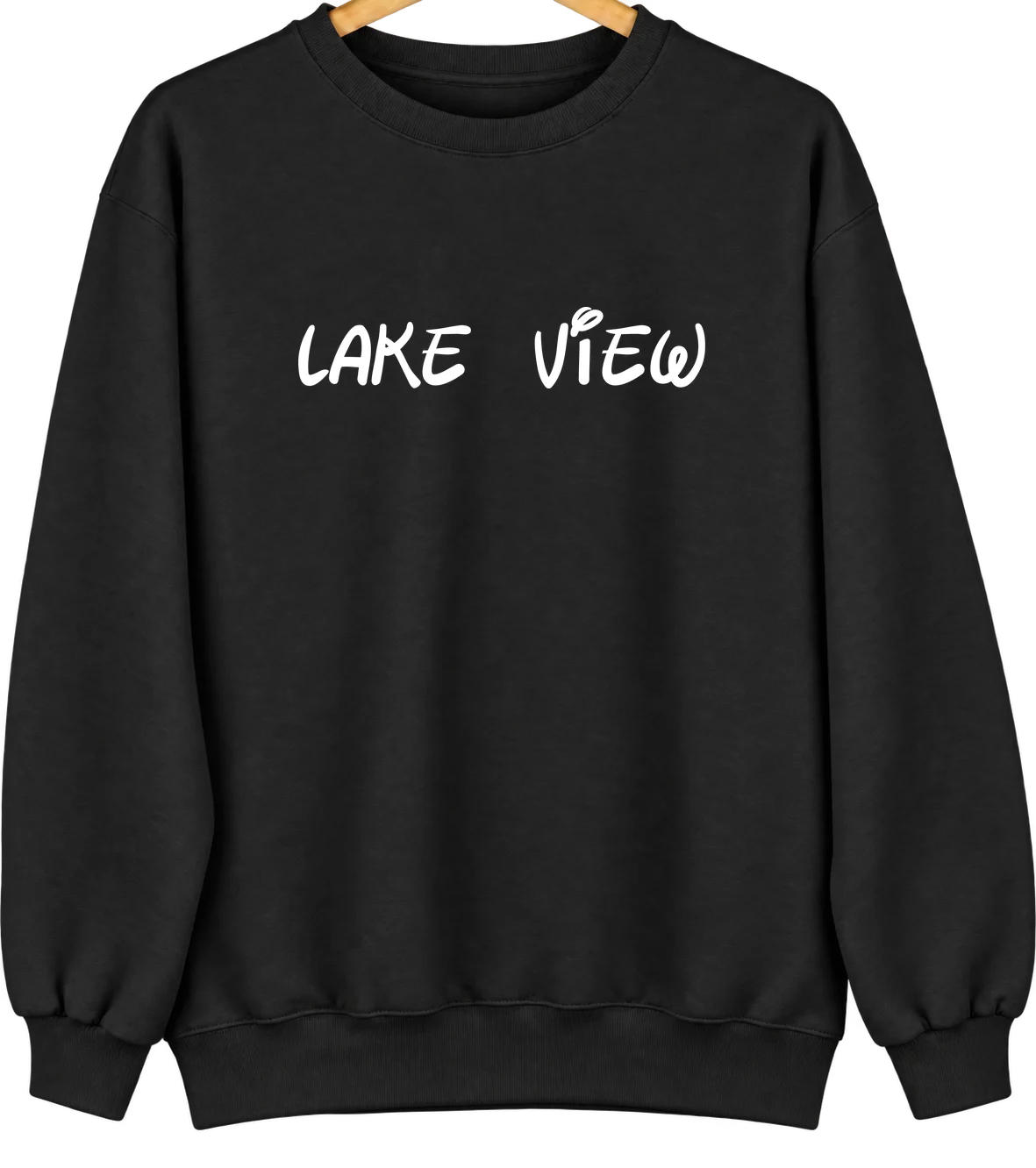Lake View, South Carolina Hometown Crewneck — Black