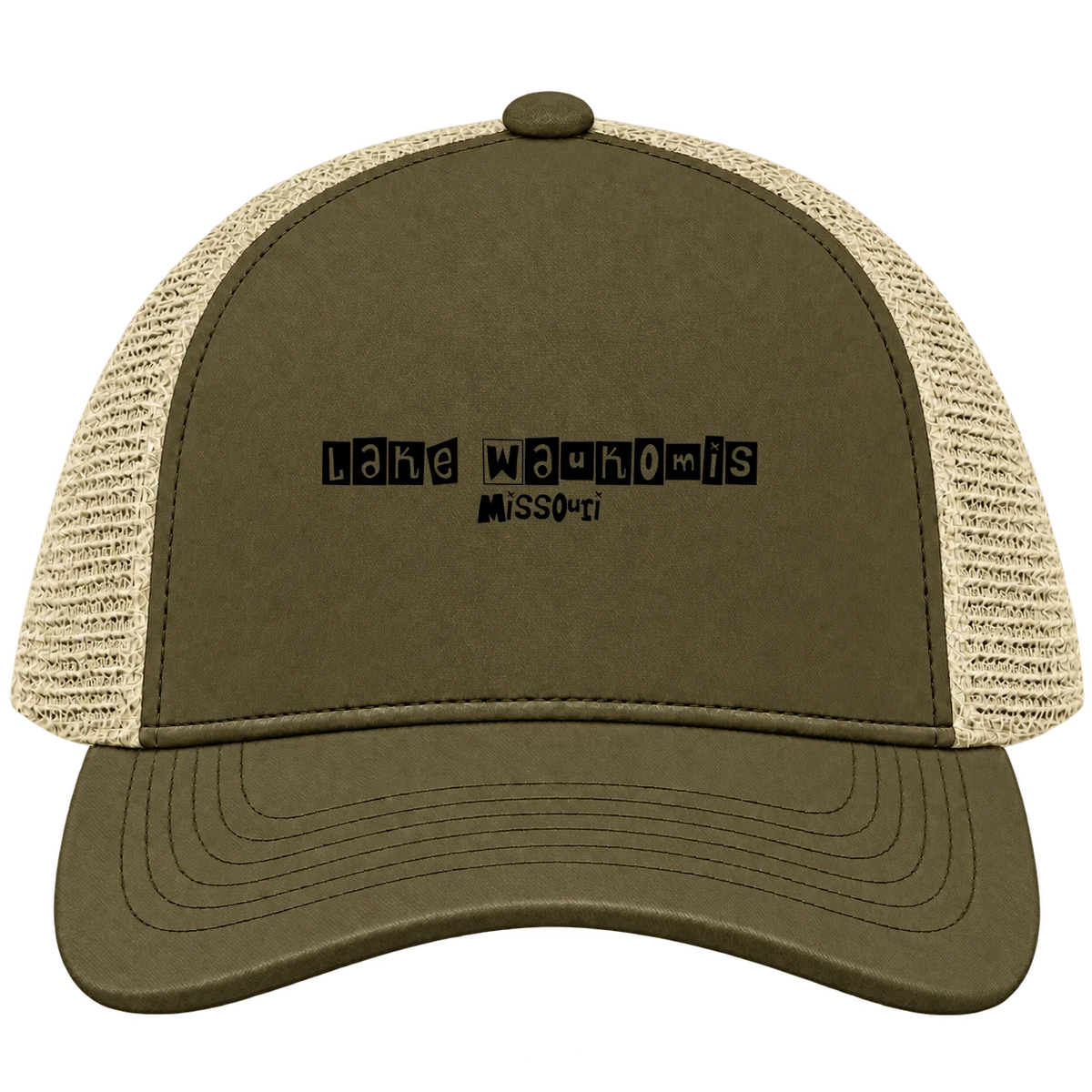 Lake Waukomis, Missouri Hometown Trucker Cap