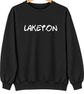Laketon, Indiana Hometown Crewneck — Black