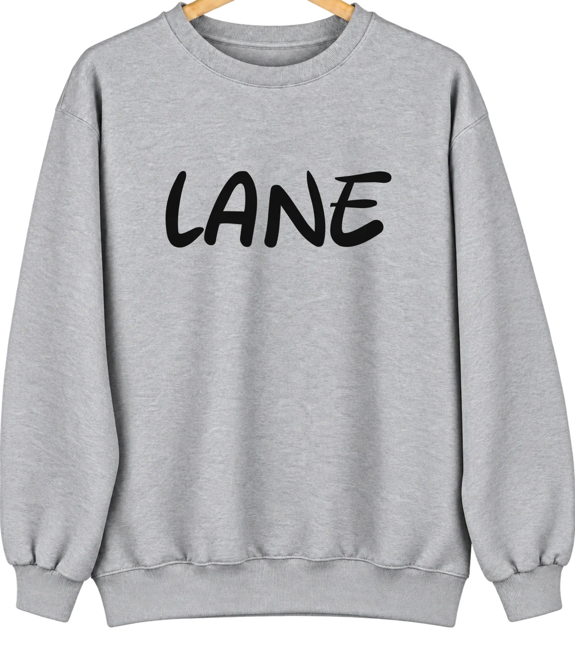 Lane, Oklahoma Hometown Crewneck — Sport Grey