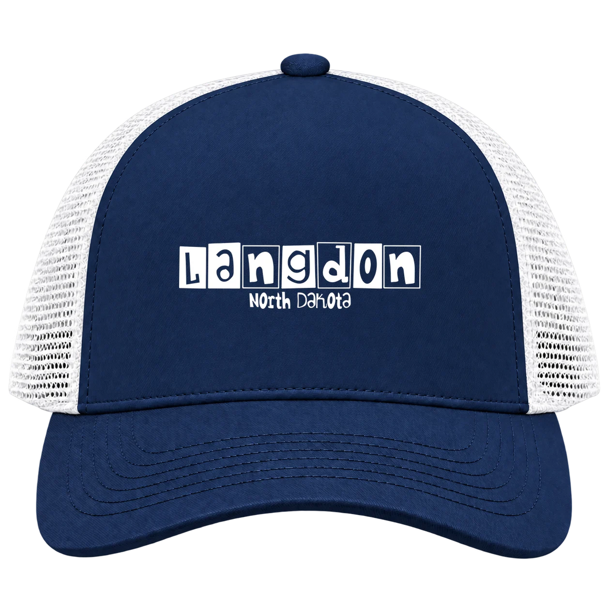 Langdon, North Dakota Hometown Trucker Cap