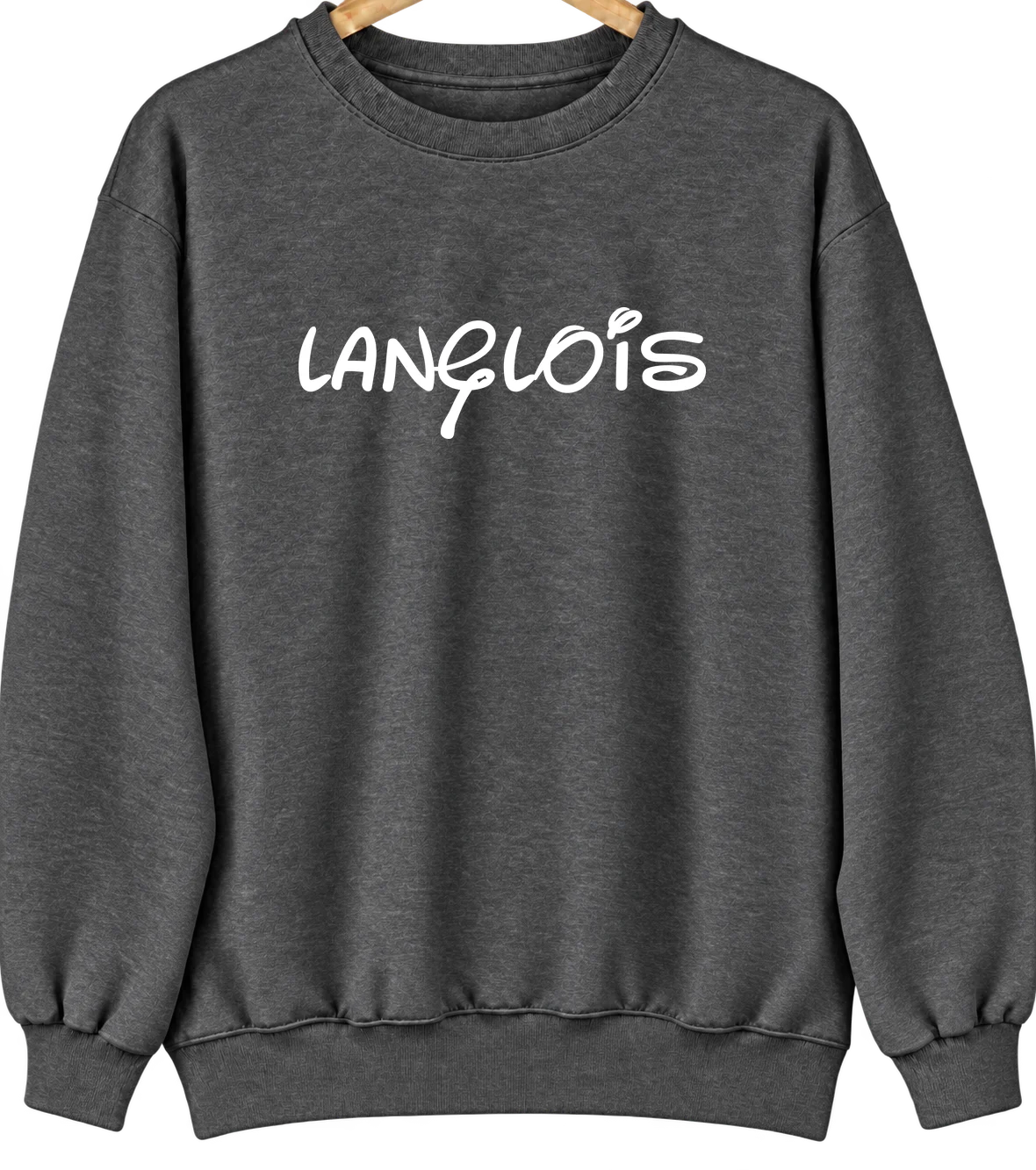 Langlois, Oregon Hometown Crewneck — Dark Heather