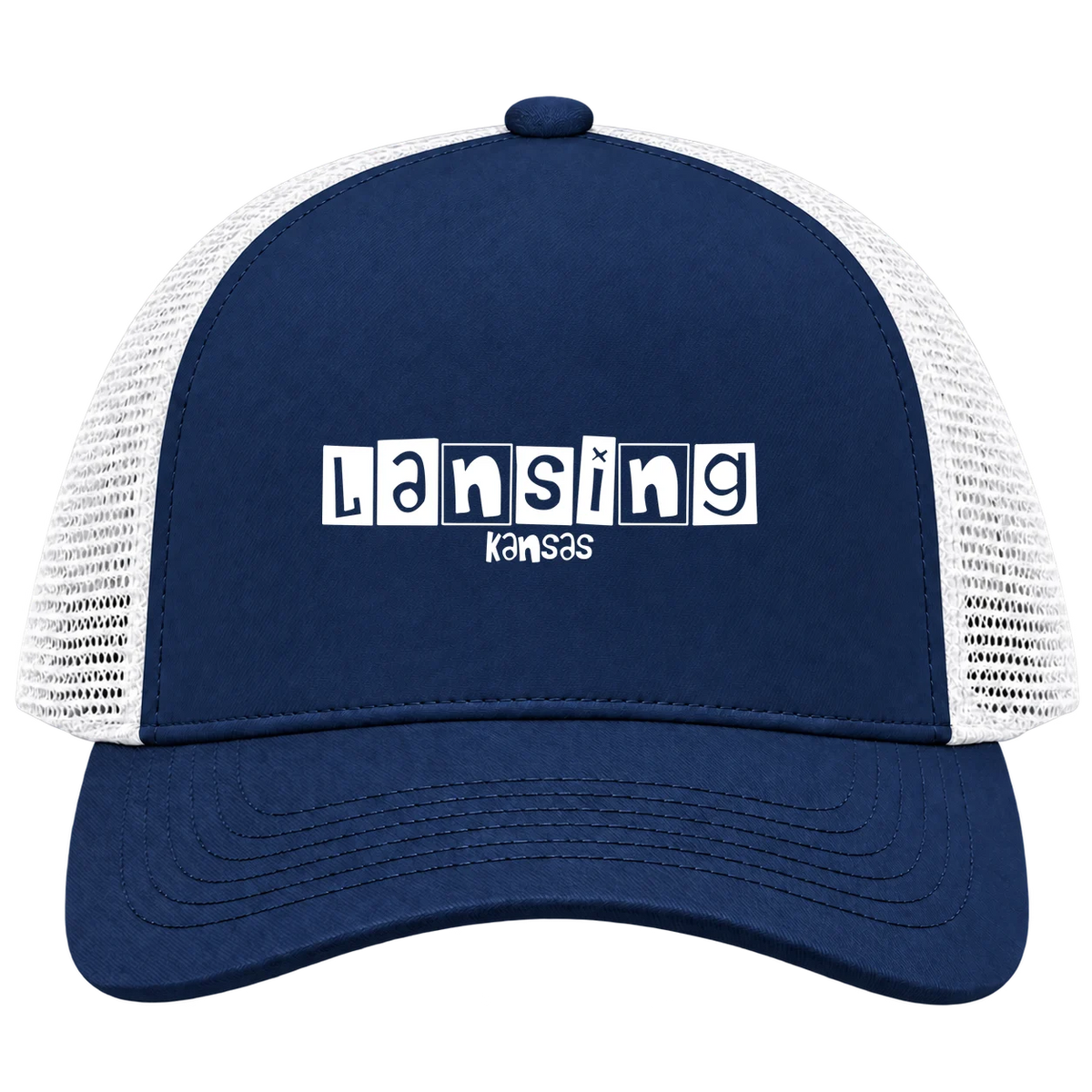 Lansing, Kansas Hometown Trucker Cap