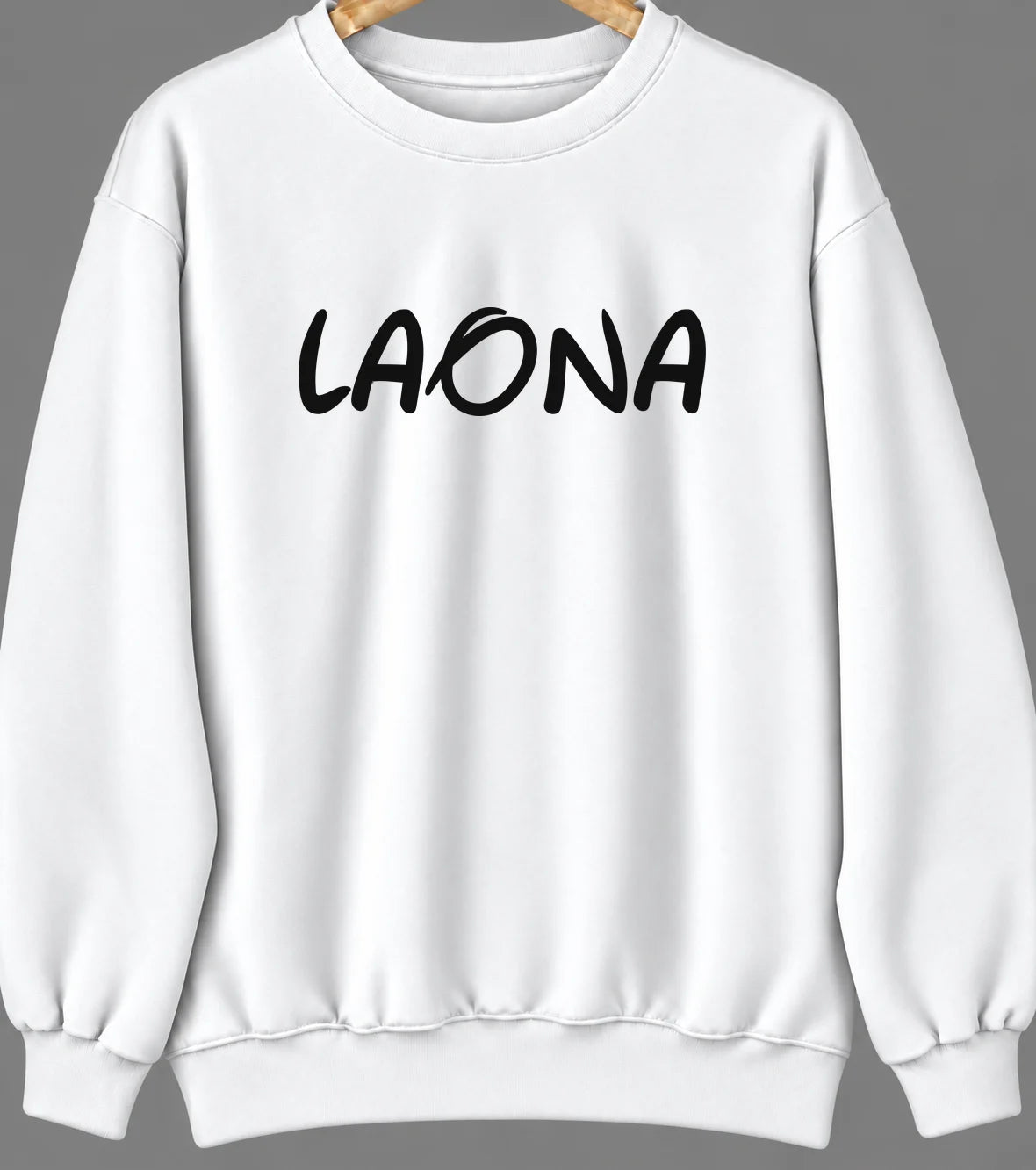 Laona, Wisconsin Hometown Crewneck — White