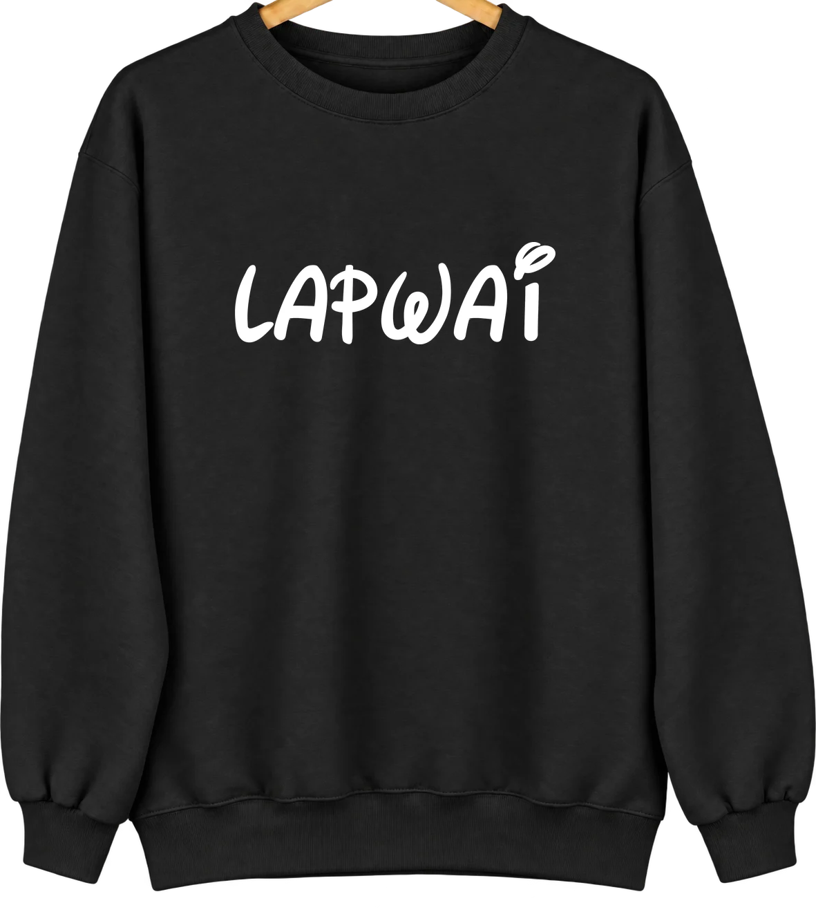Lapwai, Idaho Hometown Crewneck — Black