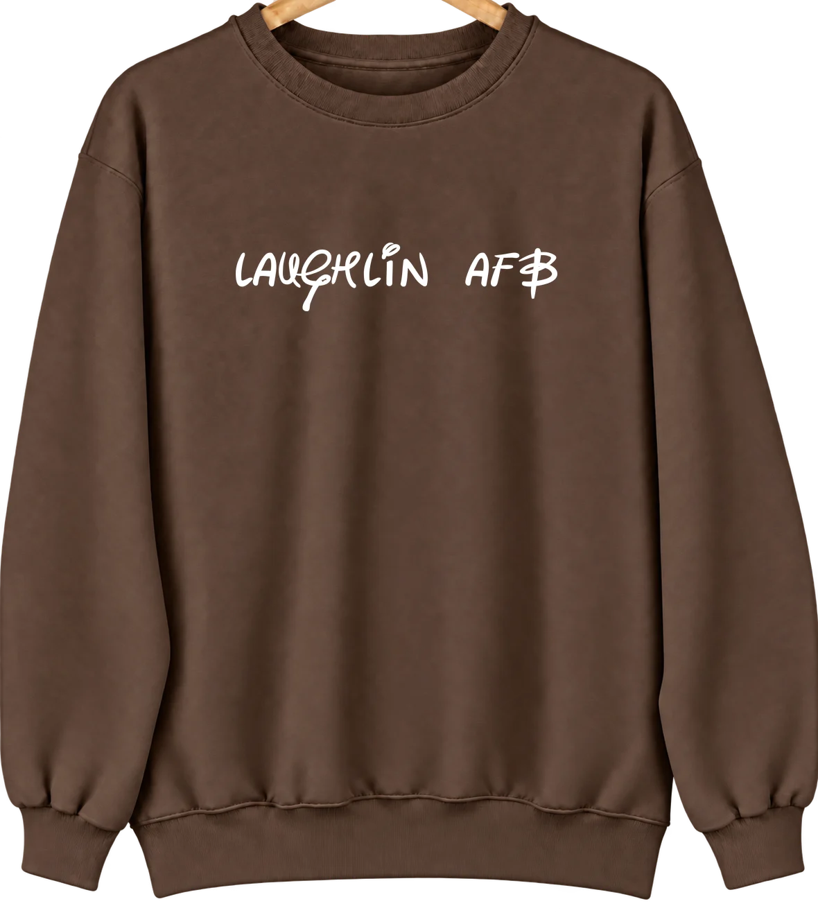 Laughlin AFB, Texas Hometown Crewneck — Brown