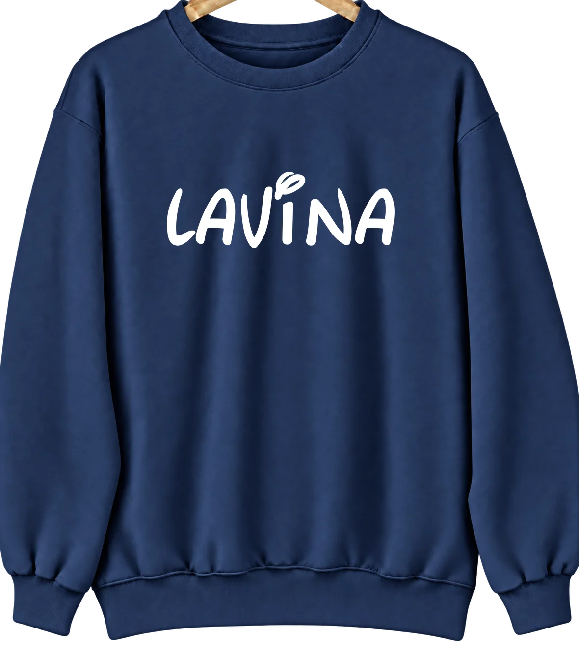 Lavina, Montana Hometown Crewneck — Navy