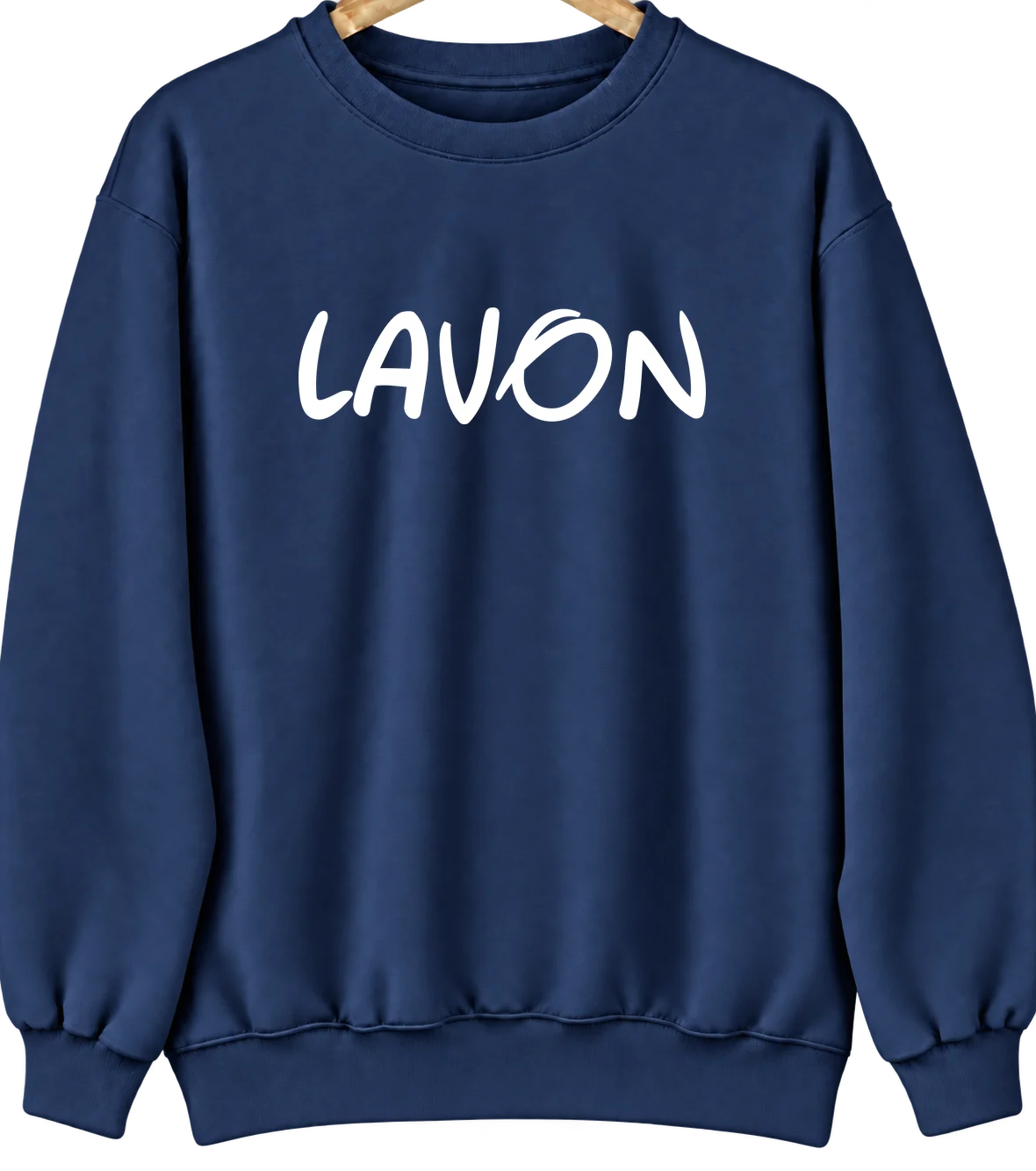 Lavon, Texas Hometown Crewneck — Navy