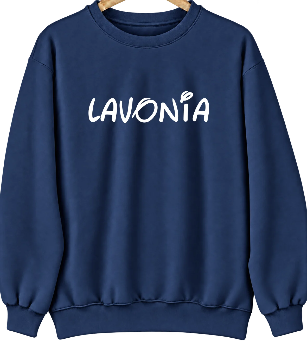 Lavonia, Georgia Hometown Crewneck — Navy