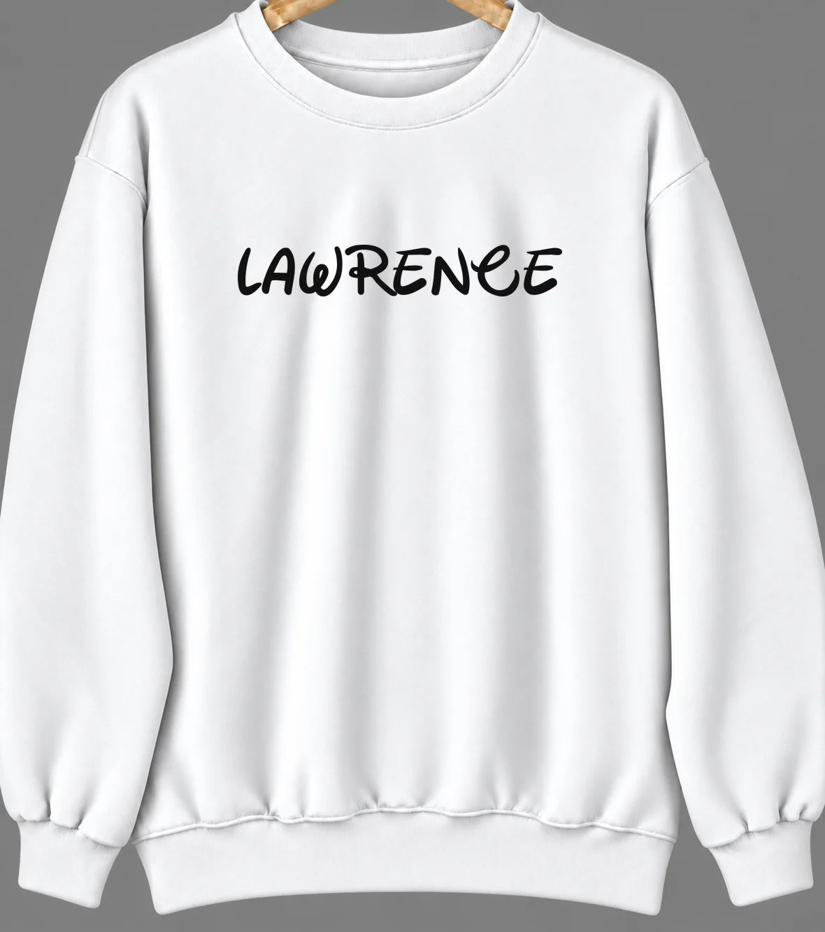 Lawrence, Illinois Hometown Crewneck — White