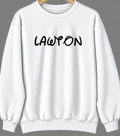 Lawton, Michigan Hometown Crewneck — White