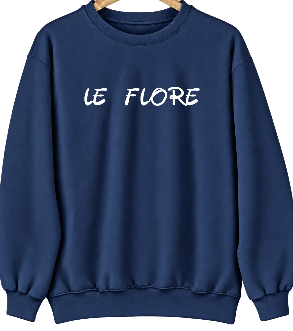 Le Flore, Oklahoma Hometown Crewneck — Navy