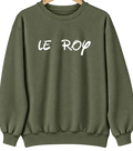 Le Roy, Iowa Hometown Crewneck — Military Green