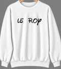 Le Roy, Michigan Hometown Crewneck — White