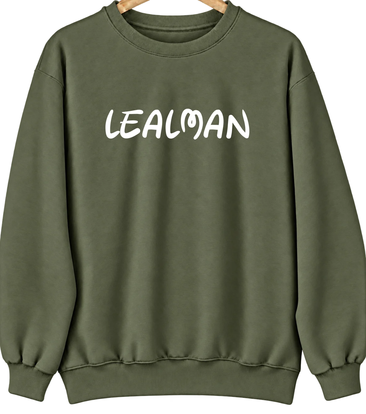 Lealman, Florida Hometown Crewneck — Military Green