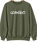 Leando, Iowa Hometown Crewneck — Military Green