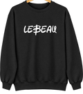 Lebeau, Louisiana Hometown Crewneck — Black