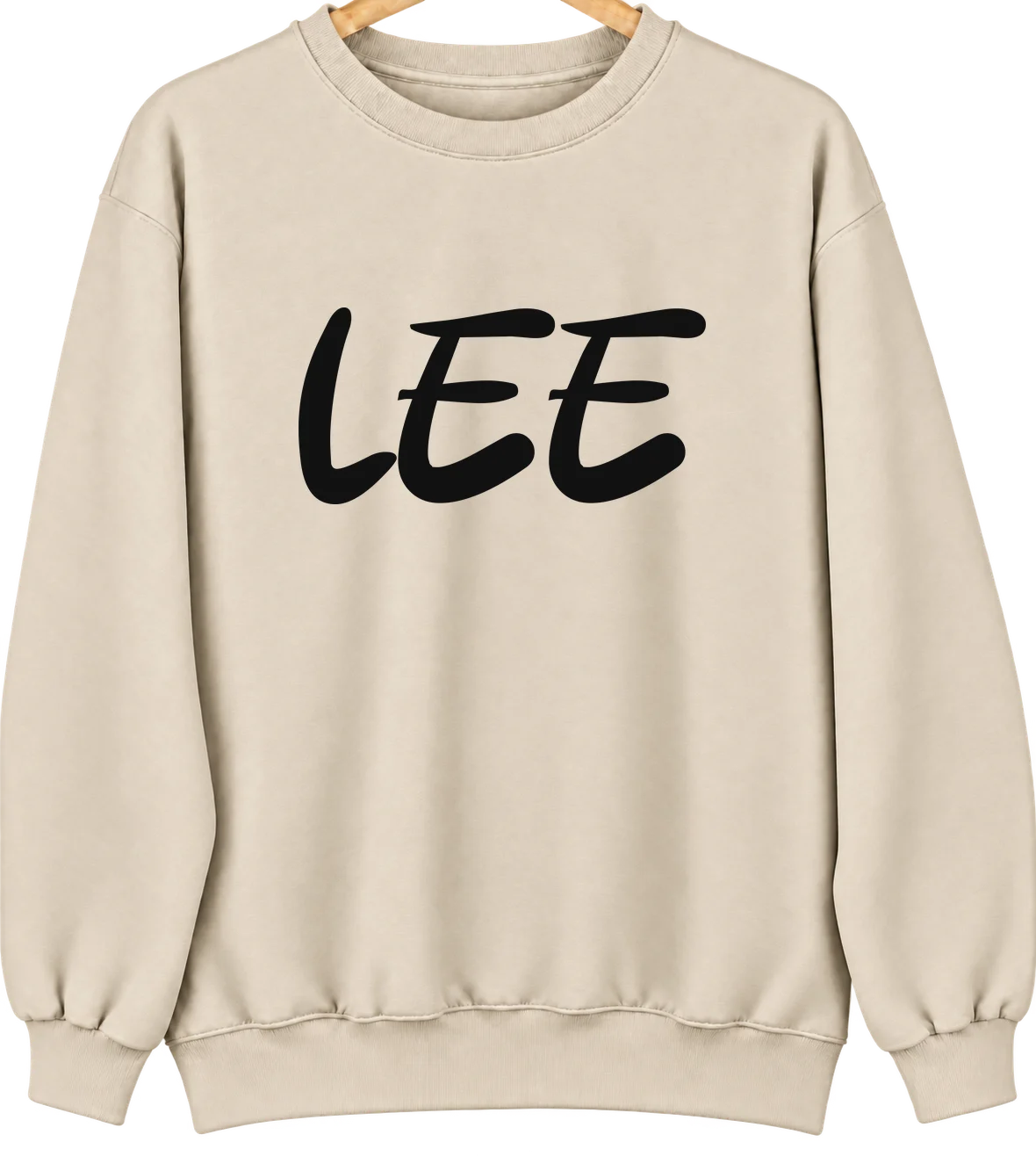 Lee, Illinois Hometown Crewneck — Sand