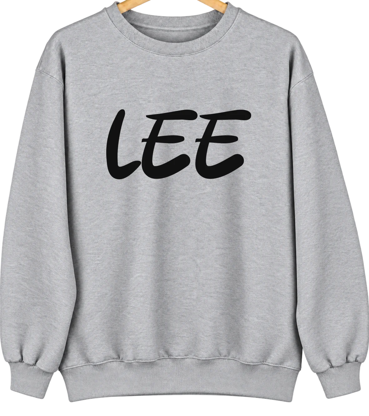 Lee, Massachusetts Hometown Crewneck — Sport Grey