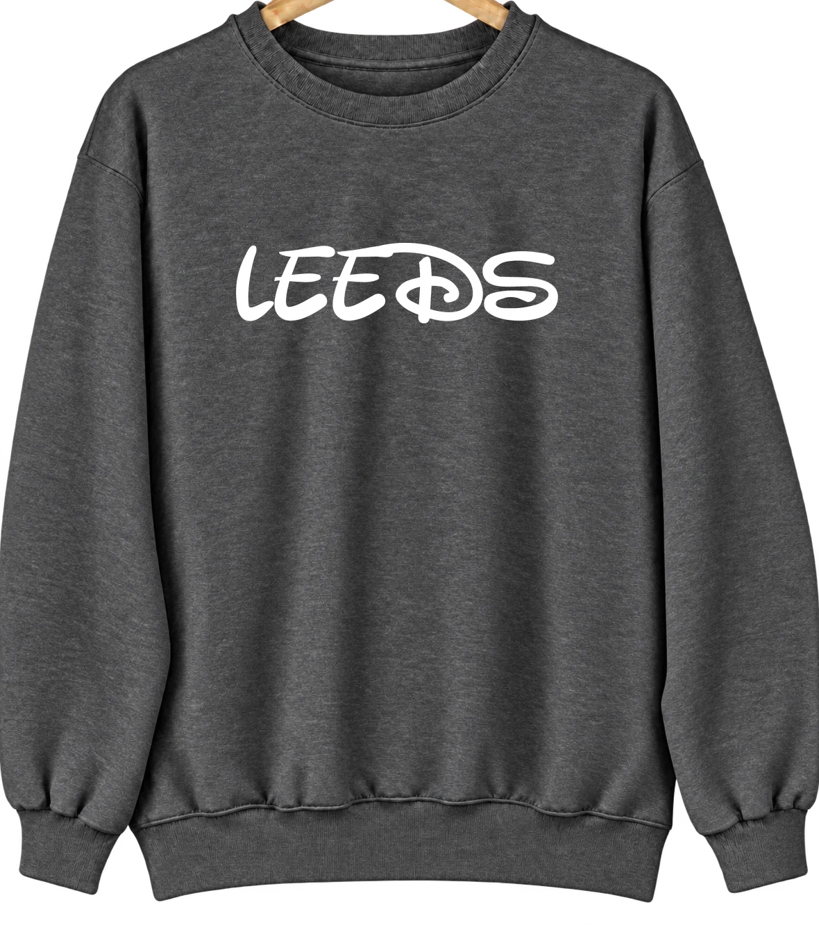 Leeds, New York Hometown Crewneck — Dark Heather