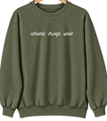 Leisure Village West, New Jersey Hometown Crewneck — Military Green