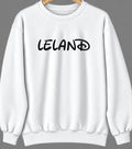 Leland, Michigan Hometown Crewneck — White