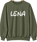 Lena, Illinois Hometown Crewneck — Military Green