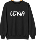 Lena, Mississippi Hometown Crewneck — Black