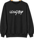 Lengby, Minnesota Hometown Crewneck — Black