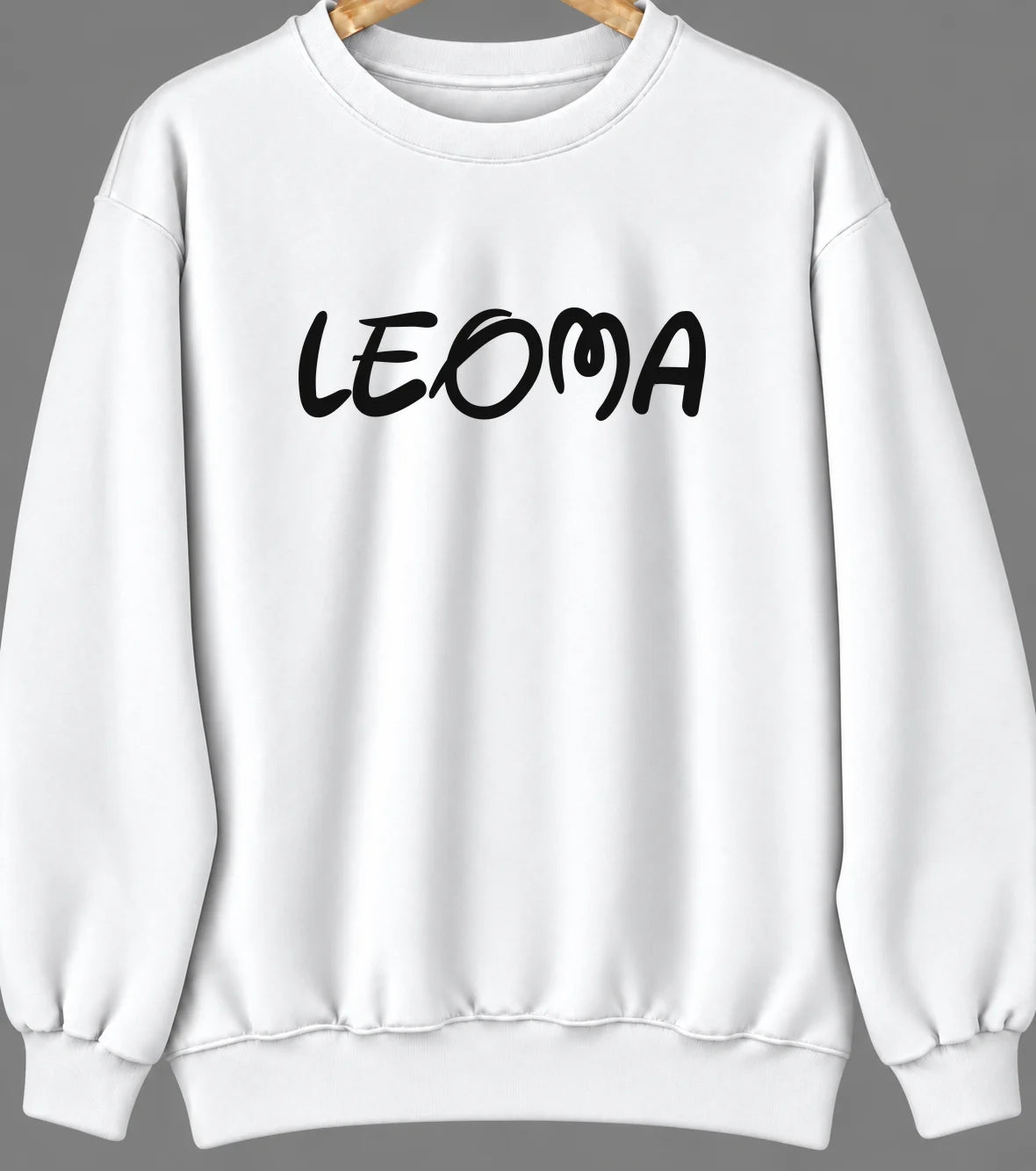 Leoma, Tennessee Hometown Crewneck — White