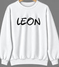 Leon, West Virginia Hometown Crewneck — White