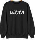 Leota, Minnesota Hometown Crewneck — Black