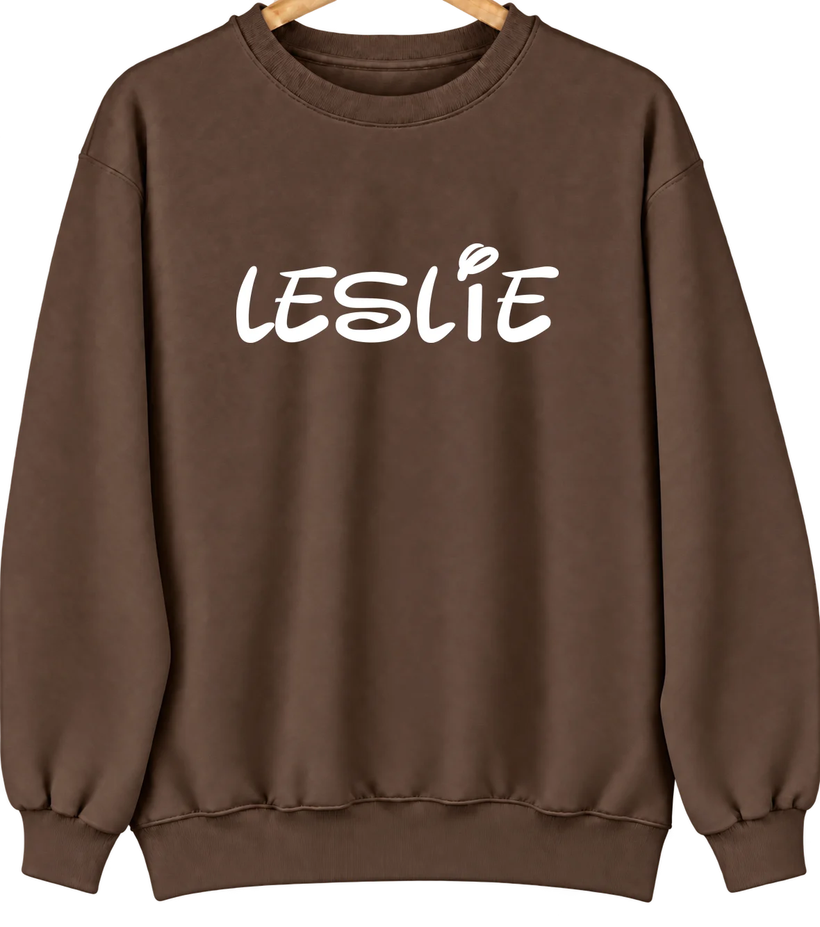 Leslie, Georgia Hometown Crewneck — Brown