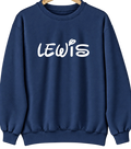 Lewis, Indiana Hometown Crewneck — Navy