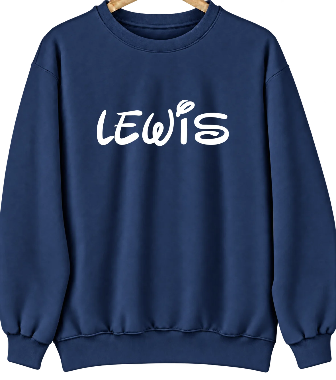 Lewis, Indiana Hometown Crewneck — Navy
