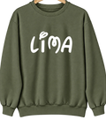 Lima, Oklahoma Hometown Crewneck — Military Green