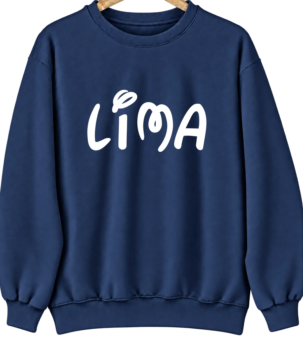 Lima, Pennsylvania Hometown Crewneck — Navy