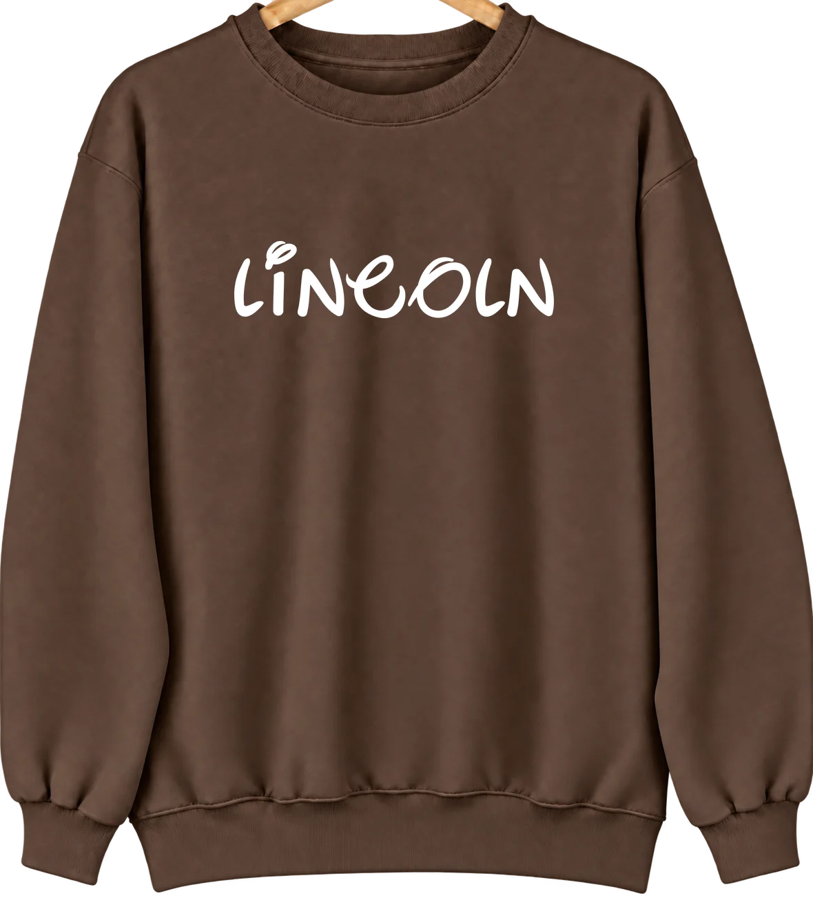 Lincoln, Idaho Hometown Crewneck — Brown