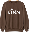 Linn, Kansas Hometown Crewneck — Brown