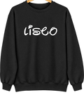 Lisco, Nebraska Hometown Crewneck — Black