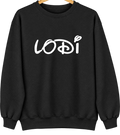 Lodi, New York Hometown Crewneck — Black