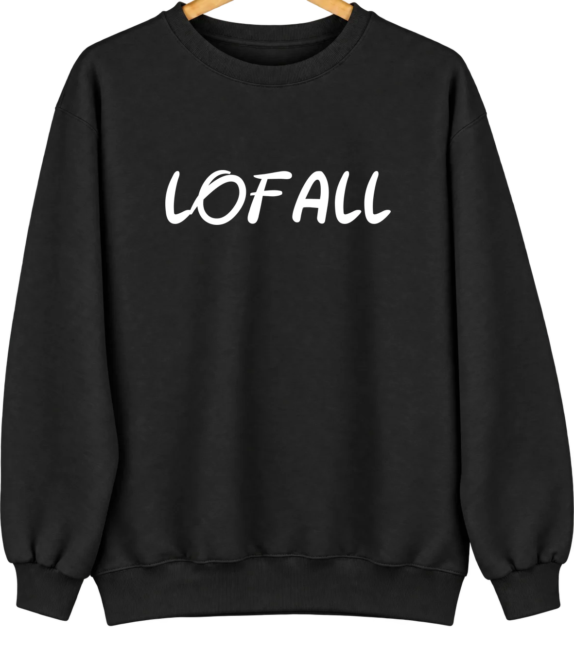Lofall, Washington Hometown Crewneck — Black